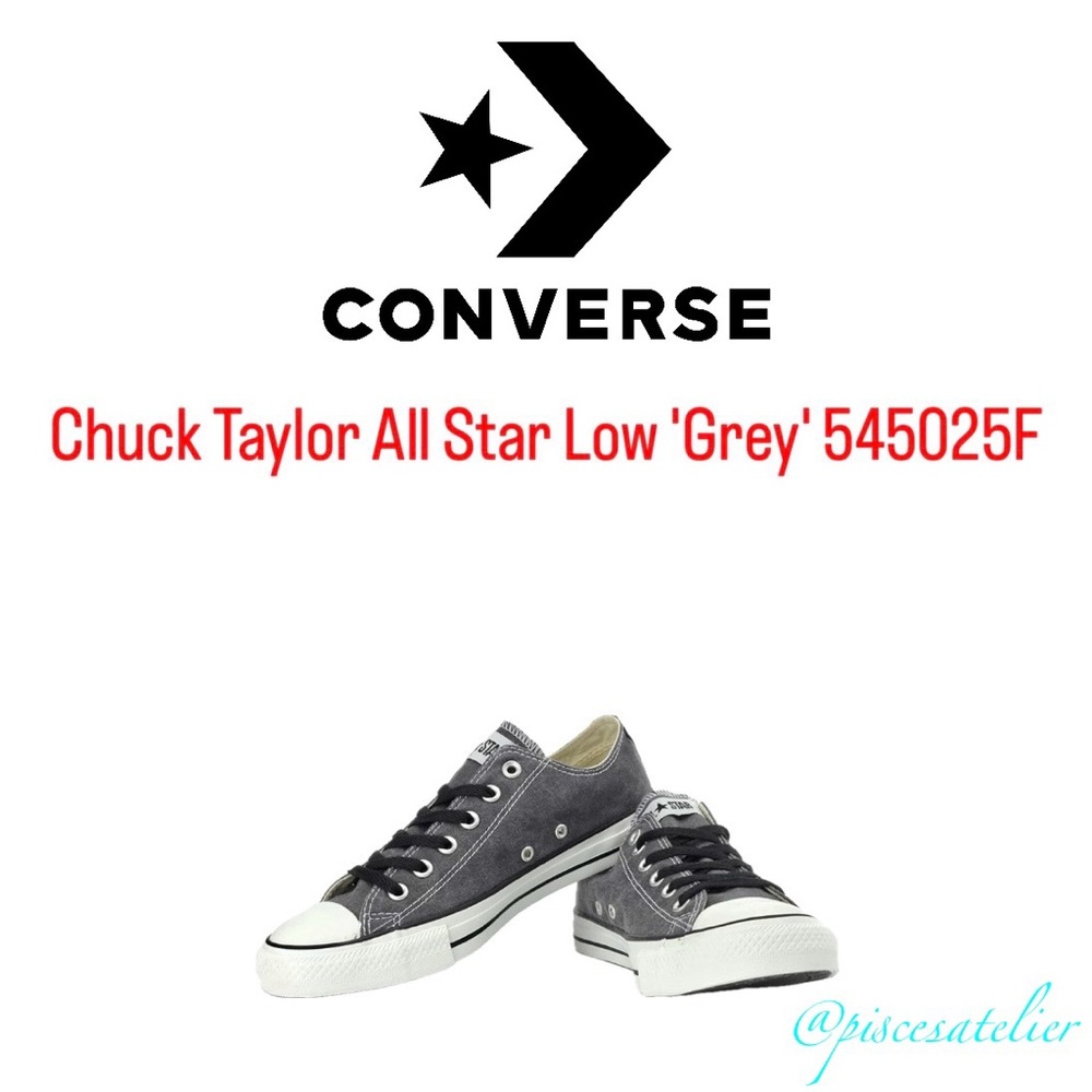 Converse Chuck Taylor All Star Low 'Grey', (545025F) Women’s Size 6